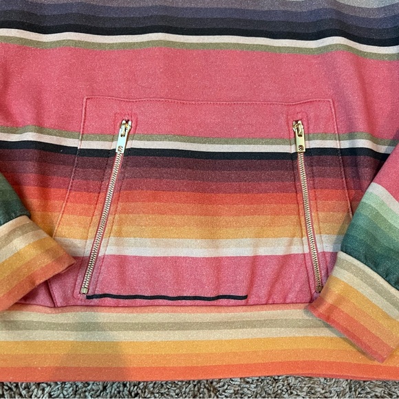 Aviator Nation Ninja Hoodie - Pink Serape Stripe - Picture 5 of 7